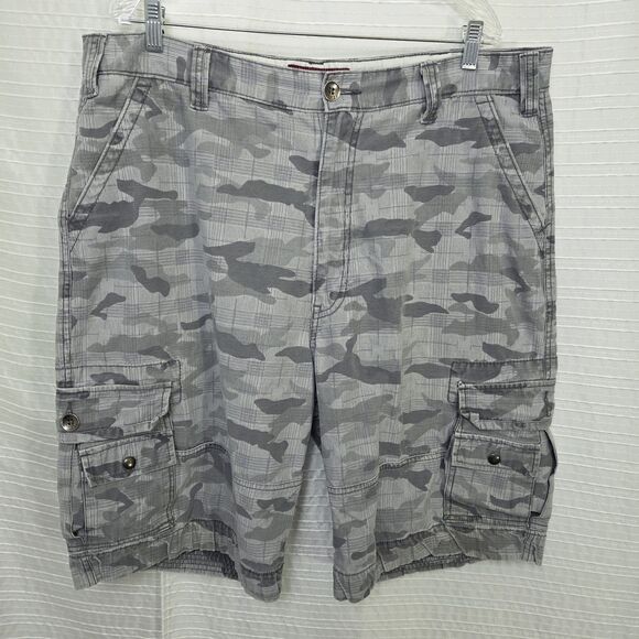 Levi's Squad Cargo Shorts Men’s 49 Gray Camouflage 11" Inseam Classic Style - Picture 8 of 10